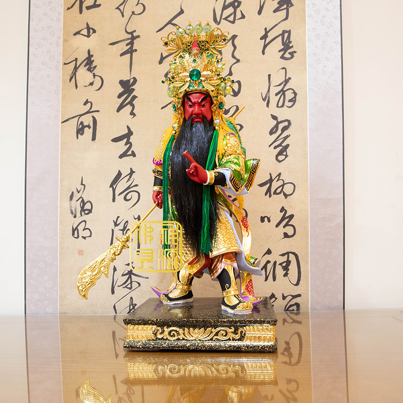 13關公文武站身劍指-植髮  |神像，佛像|關聖帝君(關公)