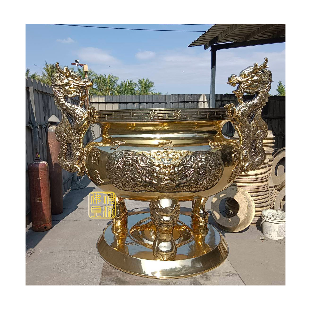 天公爐，五爪龍耳，3尺6