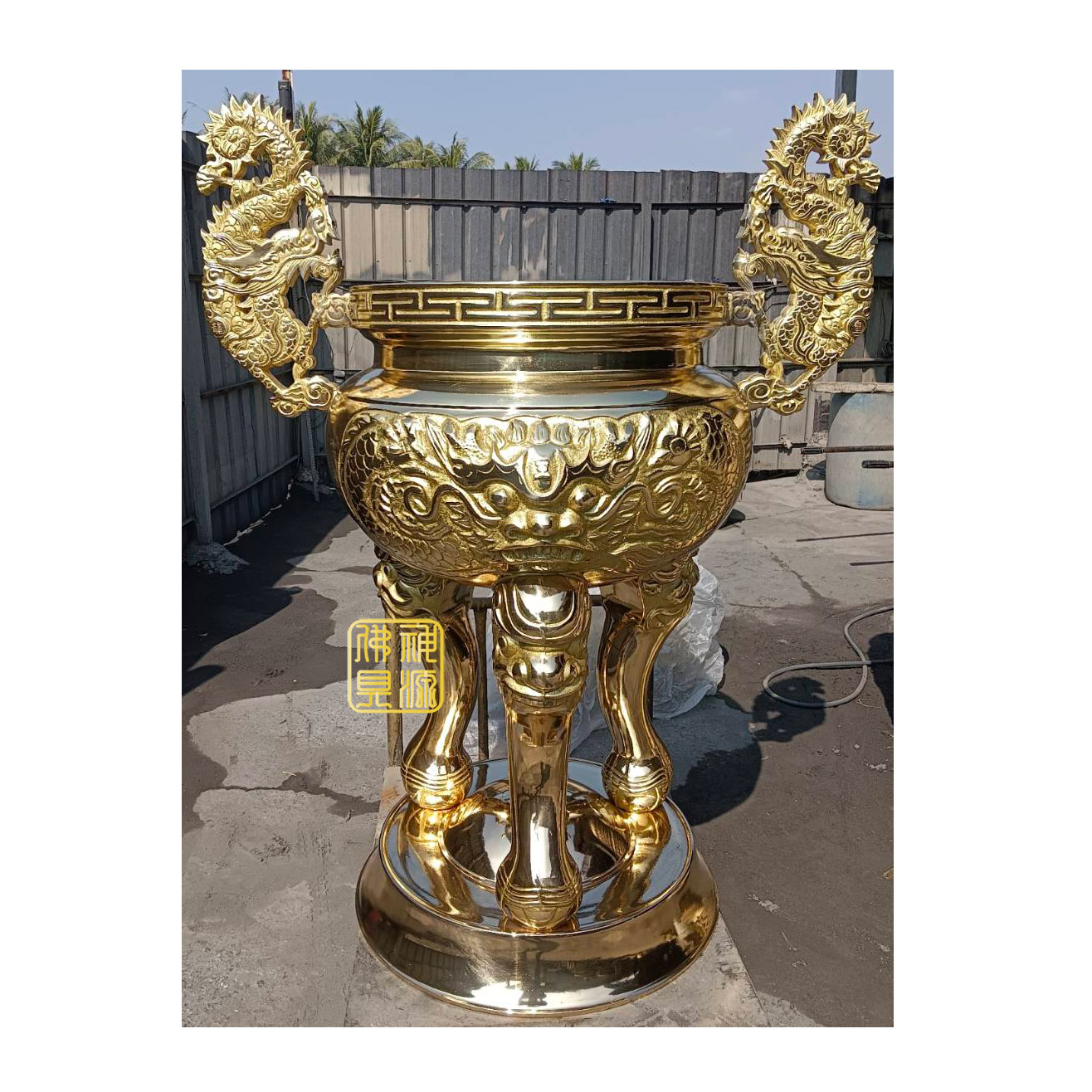 天公爐包腳，烤金2尺2