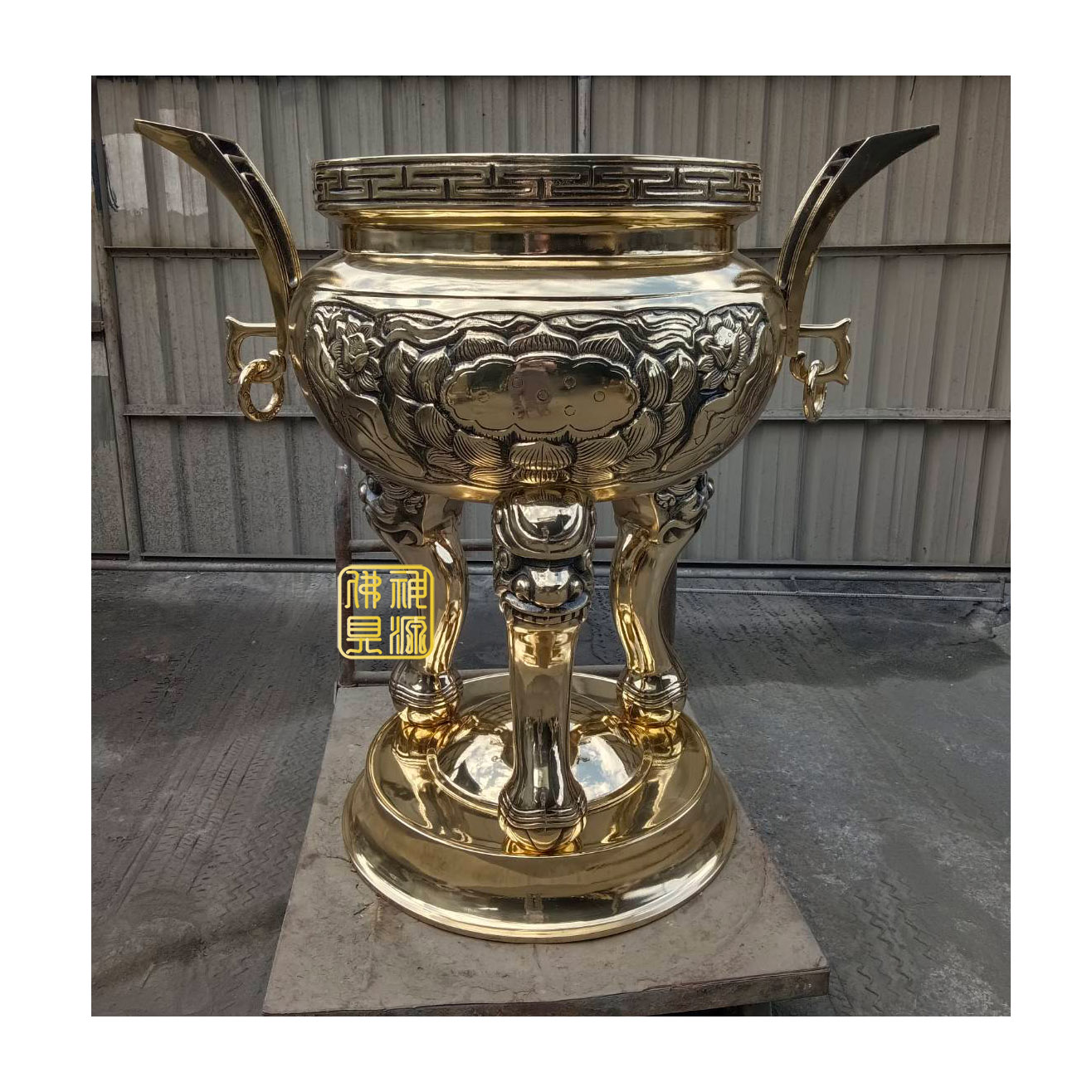 天公爐包腳，蓮花身，奏板耳2尺2