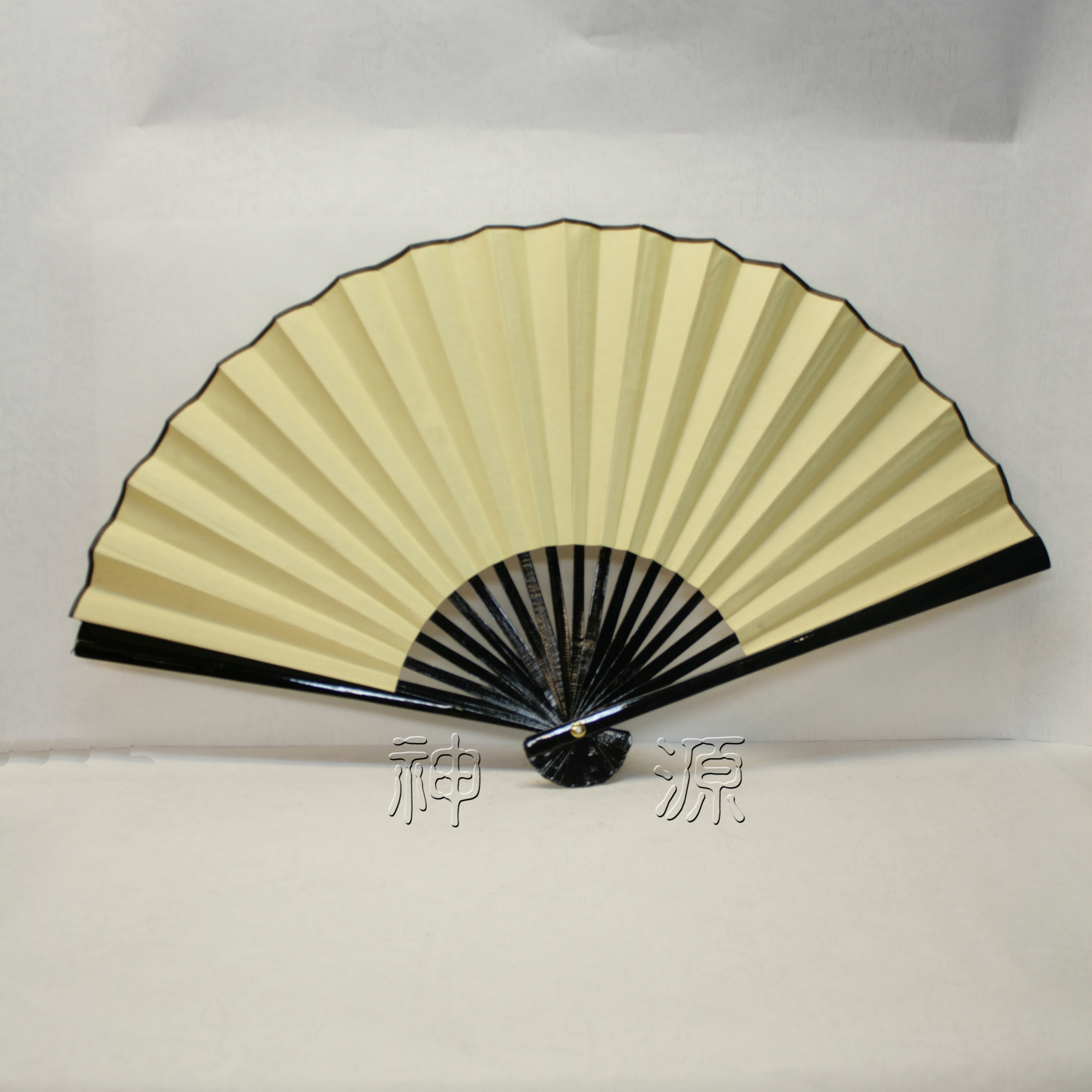 官將首稠布摺扇