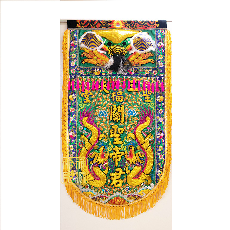 凸頭旗-聖福堂  |繡彩|頭旗.帥旗