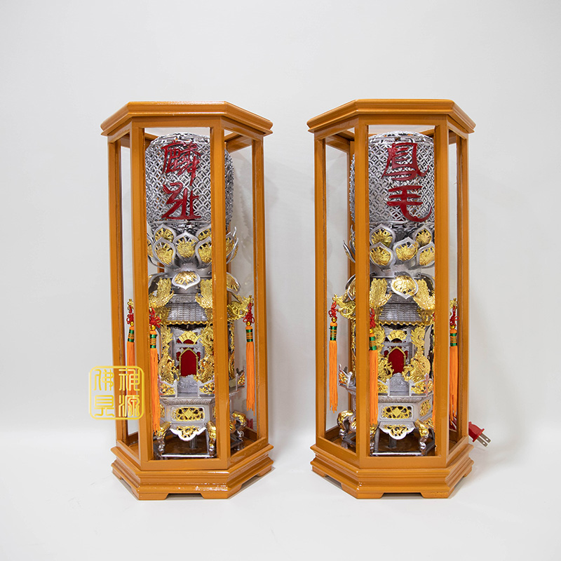 太子樓錫燈-雙色2尺7