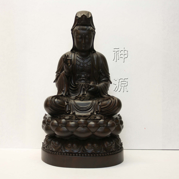 黑檀觀世音菩薩<1尺6>  |神像，佛像|觀世音菩薩
