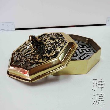 大八角淨爐6.6寸  |桌上佛具|檀  香  爐