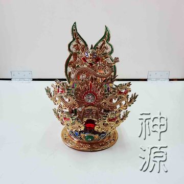 精緻手工束冠-紙帽A<br><太子童可用>  |宗教百貨|乩身服飾