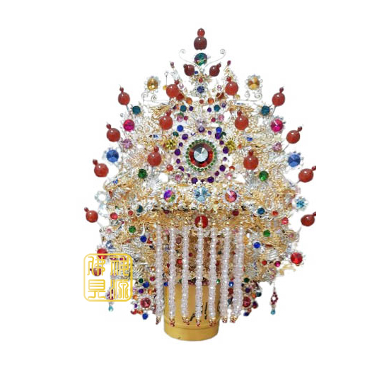 銅帽特級媽祖帽5寸雙色  |神明帽|媽祖帽